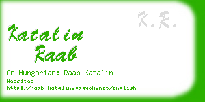 katalin raab business card